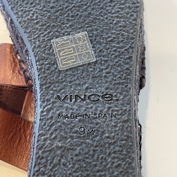 Vince Sabella Mahogany Brown Espadrille Wedge Sandals Platform Women Sz 9 NEW - Picture 8 of 10